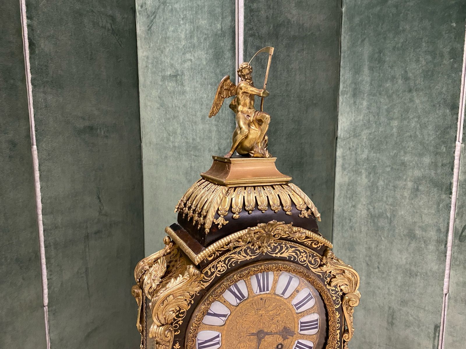 restauration restoration cartel boulle louis 14 XIV roi soleil versailles marqueterie laiton ecaille patrimoine français antique furniture marquetry meuble ancien maison louis marie vincent pays de la loire museum quality