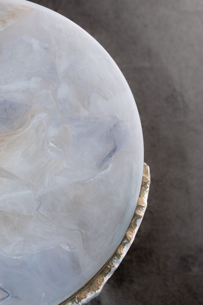 resine quartz fume smoked mobilier meuble fine furniture artistic