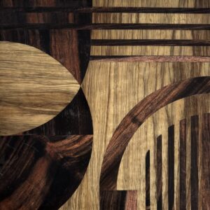 frake bariole ebene de macassar ebony precious wood furniture decor wall panel panneau decoratif